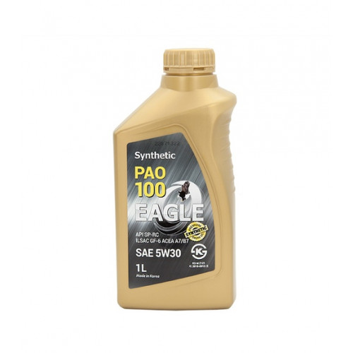 Масло моторное EAGLE PAO 100 (MADE IN KOREA) Synthetic 5W30 API SP 1л.