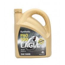 Масло моторное EAGLE PAO 100 (MADE IN KOREA) Synthetic 5W40 API SP ACEA C3 4л. Масло моторное EAGLE PAO 100 (MADE IN KOREA) Synthetic 5W40 API SP ACEA C3 4л.